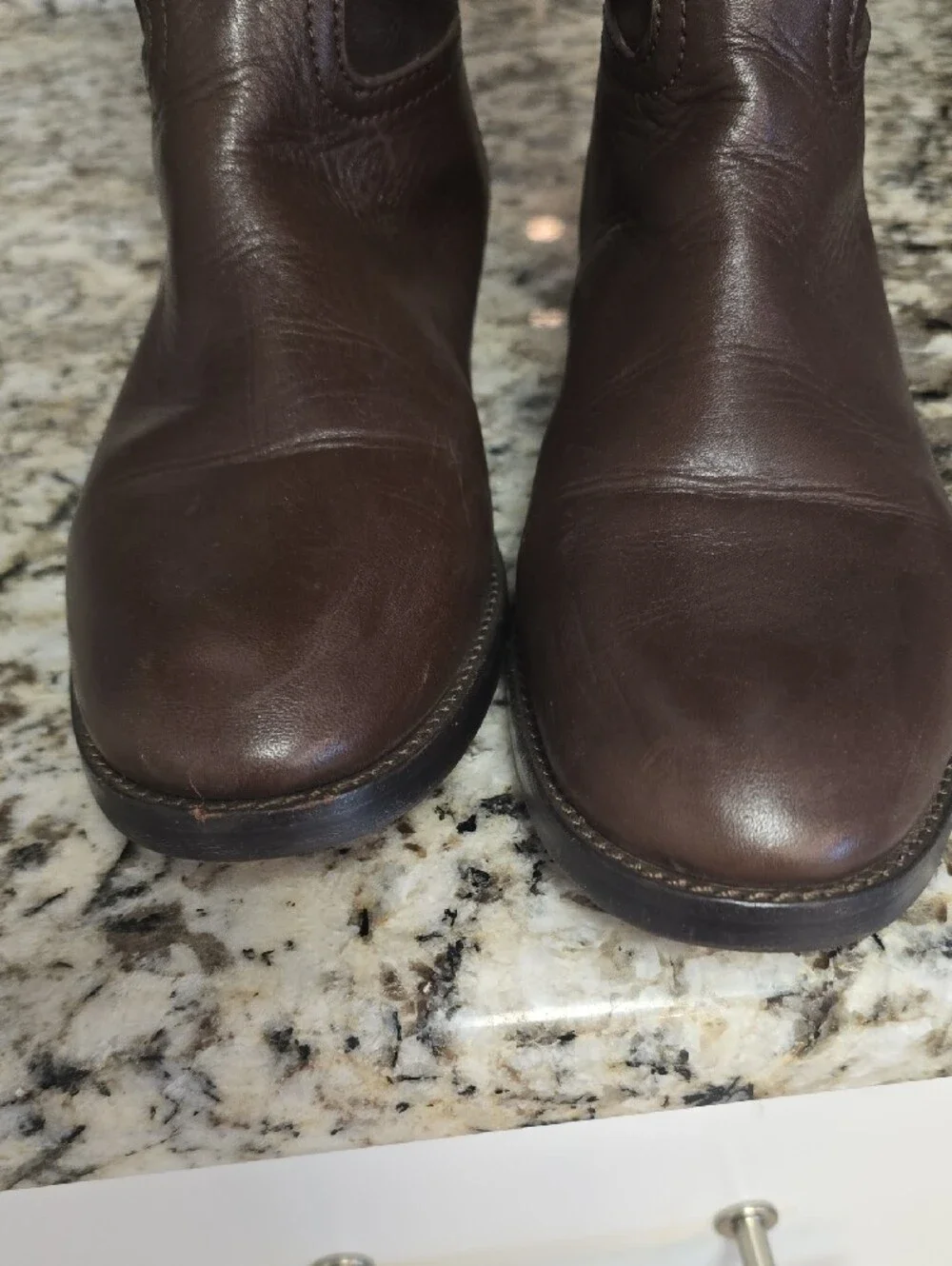 Tory Burch Dark Brown Over-the-Knee Leather & Suede Boots